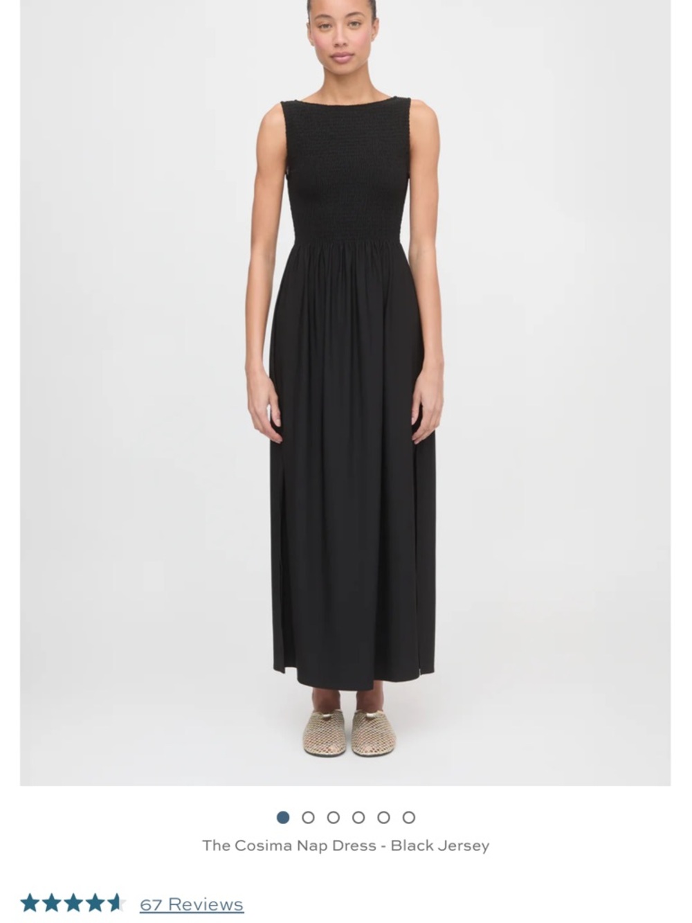 Hill House Cosima Nap Dress - Black Maxi